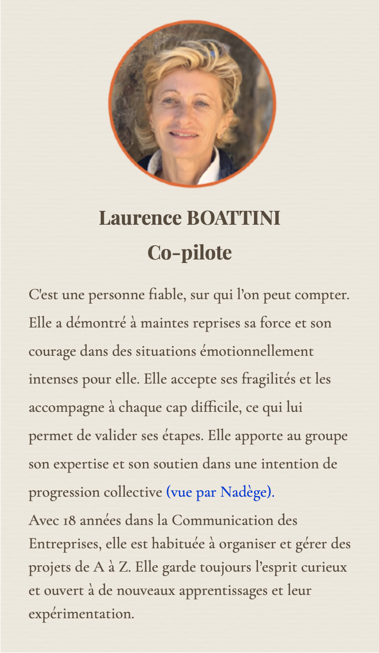 Laurence BOATTINI - chargé de projet
